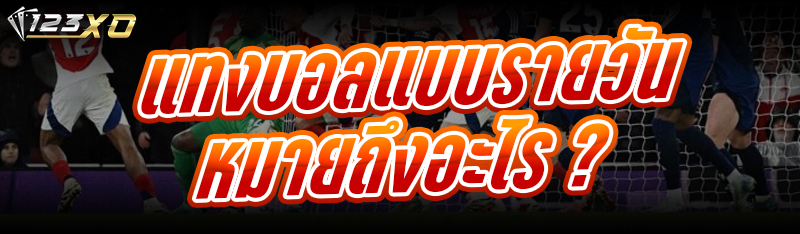 แทงบอลแบบรายวัน หมายถึงอะไร ?
